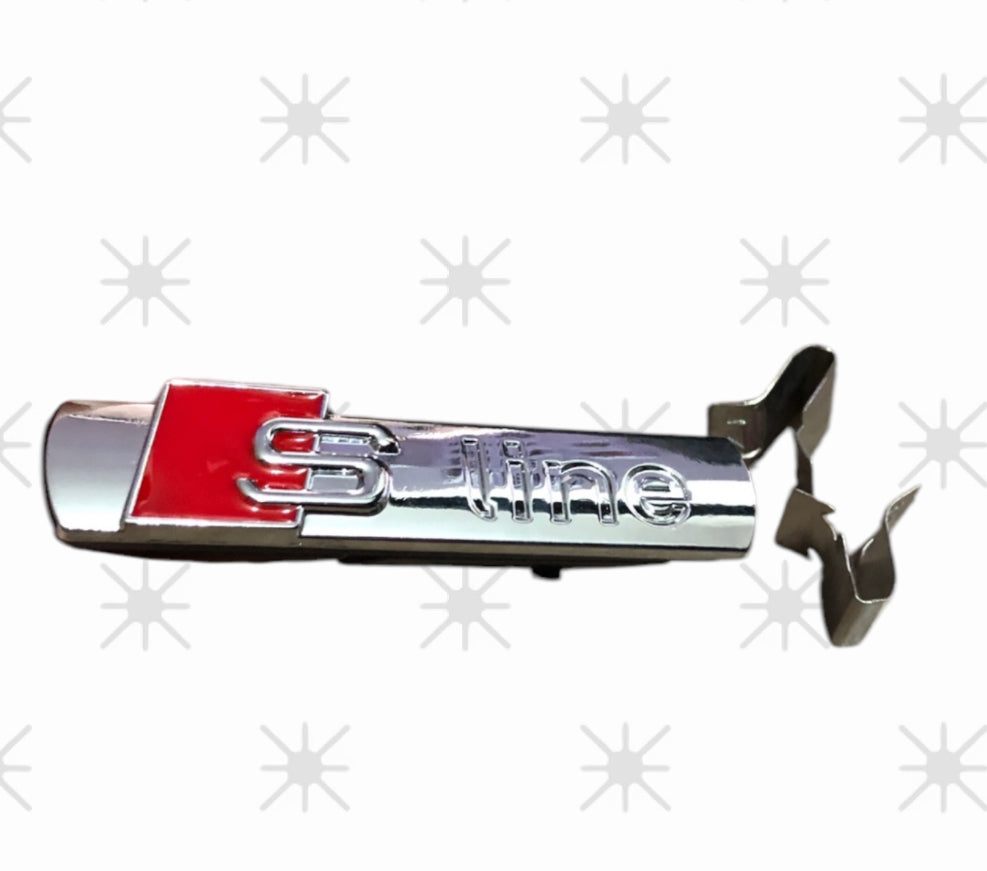 Logo Mascarilla Auto Audi Sline (7 cm x 3 cm x 5,5 cm)
