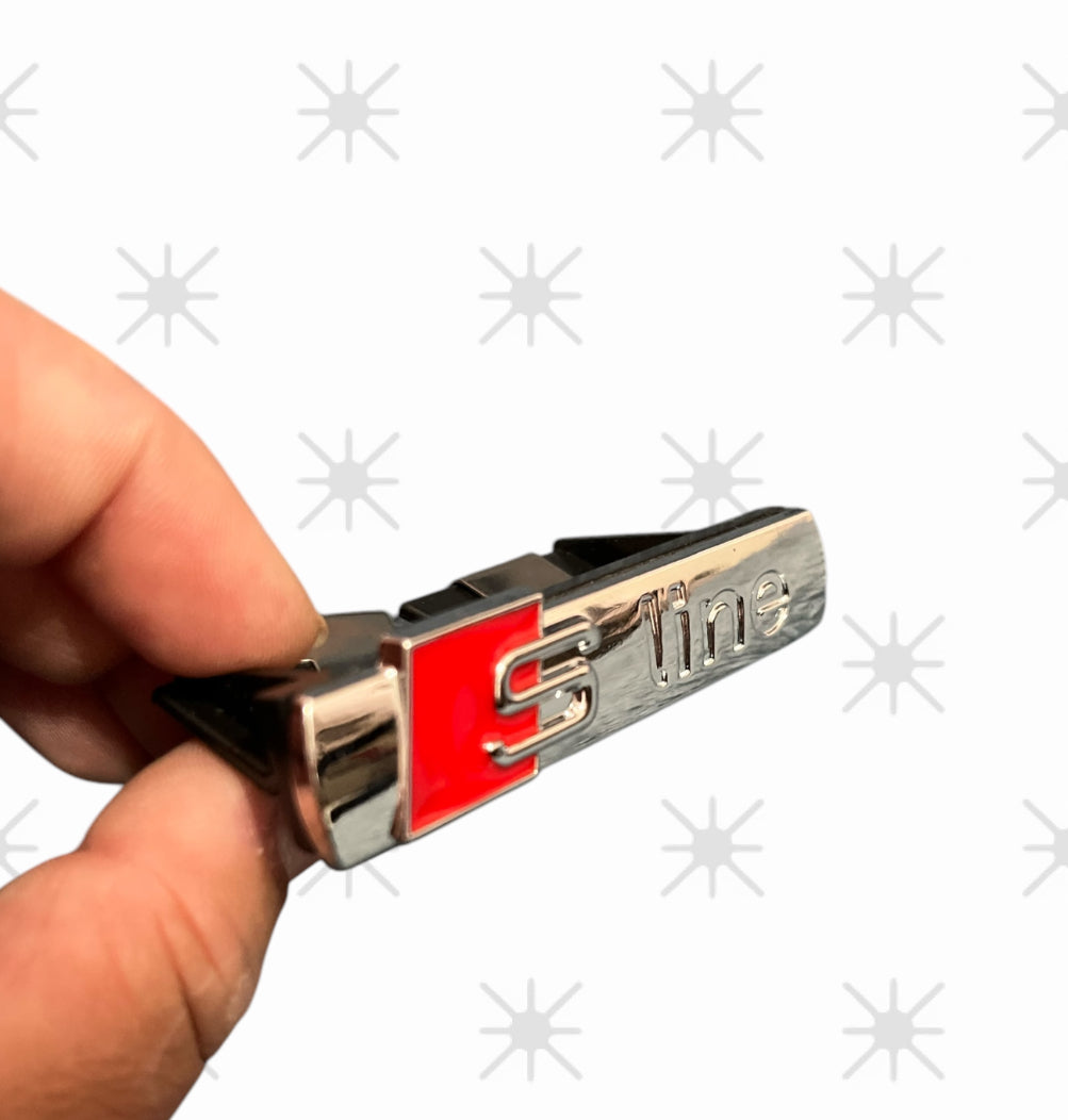 Logo Mascarilla Auto Audi Sline (7 cm x 3 cm x 5,5 cm)