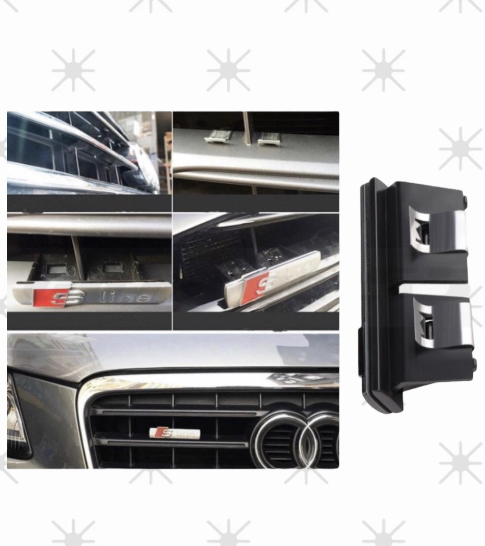 Logo Mascarilla Auto Audi Sline (7 cm x 3 cm x 5,5 cm)